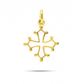 Pendentif croix occitane en or jaune Or Jaune Itia