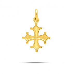 Pendentif croix occitane en or jaune Or Jaune Tiana