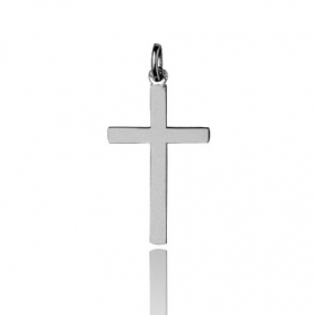 Pendentif Croix Or Blanc Nadya