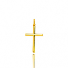 Pendentif Croix Or Jaune Anave