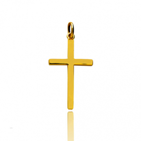 Pendentif Croix Or Jaune lizane