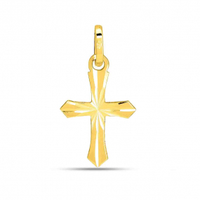 Pendentif Croix Or Jaune Ferique