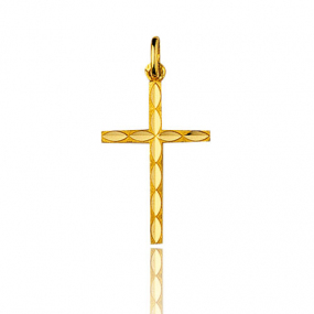 Pendentif croix Or Jaune Lucie