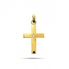 Pendentif Croix Or Jaune Marea