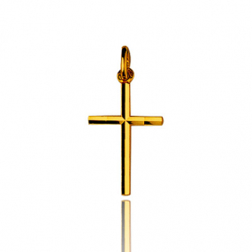 Pendentif croix Or Jaune Tiffany