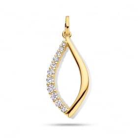 Pendentif Diamants  Or Jaune 0.23 ct Tiffany - 067198A