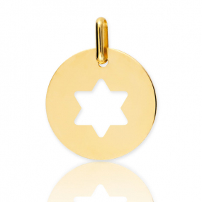 Pendentif Etoile de David en Or Blanc - Heidi -XM1061