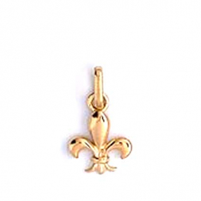 Pendentif Fleur de Lys Or Jaune -  -Amandine - XP1532