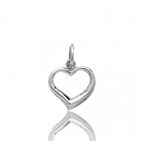 Pendentif or blanc coeur Or Blanc -  -Kimmy - 2821G