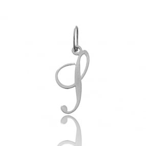 Pendentif or Blanc Initiale S Hlose