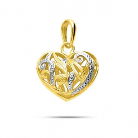 Pendentif or coeur Or Jaune -  -Itia - P29.1