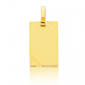 Pendentif or jaune avec ciselures Or Jaune -  -Anissa - R2.2