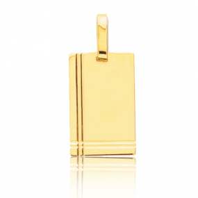 Pendentif or jaune avec ciselures Or Jaune -  -Barbara - R2.1