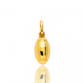 Pendentif or jaune ballon de rugby Or Jaune -  -Magalie - P132