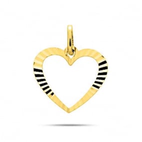 Pendentif or jaune cur ajour Or Jaune -  -Rosalie - 20821