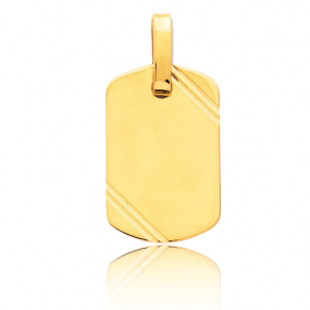 Pendentif or jaune cisel Or Jaune -  -Julianne - T2.2