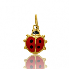 Pendentif or jaune coccinelle bate Or Jaune -  -Alissa - 2737