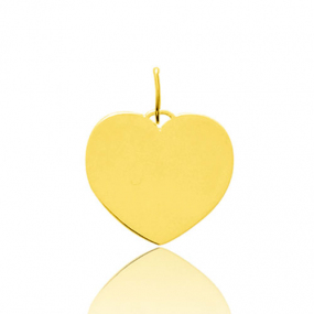 Pendentif or jaune coeur arrondi  Or Jaune -  -Alanna - 9K638.1