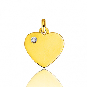 Pendentif or jaune Coeur  Or Jaune -  -Maryane - 9K631.2GB