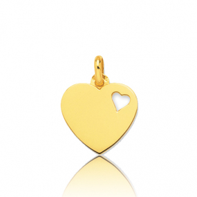 Pendentif or jaune coeur Or Jaune -  -Romane - 660100