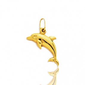 Pendentif or jaune dauphin Or Jaune -  -Jasmine - 9K2701