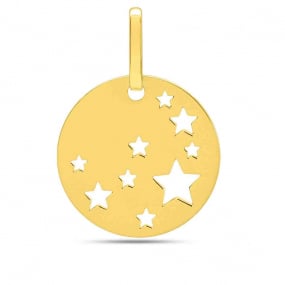 Pendentif or jaune toiles Or Jaune - 16 mm -Rosie - 9K20853