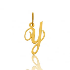 Pendentif or Jaune Initiale Y Chlo