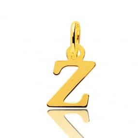 Pendentif or Jaune Initiale Z Monica