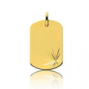 Pendentif or jaune motif fantaisie Or Jaune -  -Alisa - T2.5