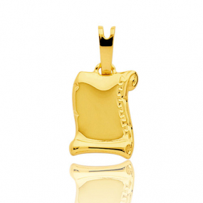 Pendentif or jaune parchemin  Or Jaune -  -Loana - 2912.1