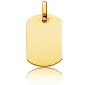 Pendentif or jaune plan pais Or Jaune -  -Marine - T4