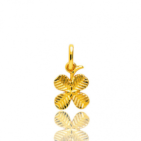 Pendentif or jaune trfle  quatre feuilles Or Jaune -  -Ocanie - 660123