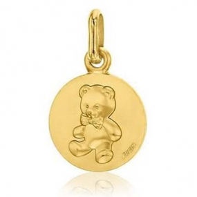 Pendentif Ourson Les loupiots Or Jaune - 14 mm -Heimata - 3600077800