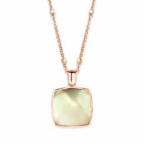 Pendentif Prasiolite sur Nacre One More  - Pantelleria - 051403YN
