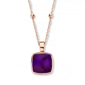 Pendentif Quartz et Sugilite sur Nacre One More  - Pantelleria - 052797B1
