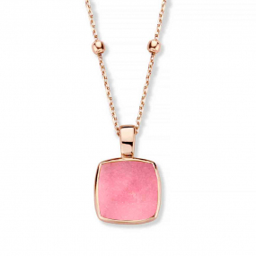 Pendentif Quartz & Rhodochrosite sur Nacre One More  - Pantelleria - 052797X1
