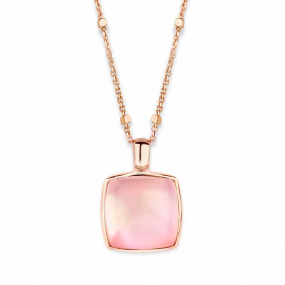 Pendentif Quartz rose sur Nacre One More  - Pantelleria - 051403XN
