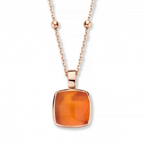 Pendentif Quartz sur Agate orange - One More  - Pantelleria - 052797H1
