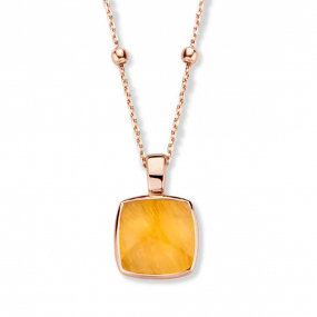 Pendentif Quartz sur Oeil de Tigre jaune - One More  - Pantelleria - 052797K
