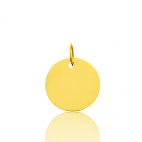 Pendentif rond or jaune Or Jaune - 15 mm -Laurianne - 660029