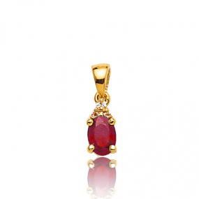 Pendentif rubis diamant Cienna - PE 3246-RU