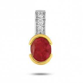 Pendentif Rubis diamant Emma - S18.12103