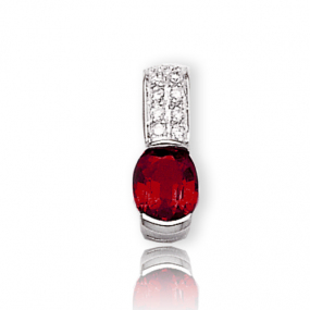 Pendentif rubis diamant Irina - PE3194-R