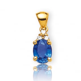 Pendentif saphirdiamant Katia -PE3248