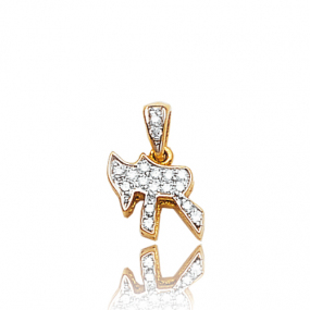 Pendentif Signe de vie en Or Jaune - Angela -PE3006