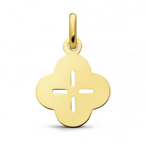 Pendentif trfle ajour Augis en Or Jaune 13 mm Flore J10086X000
