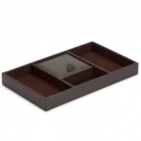 Plateau Rangement Wolf 1834 - Blake Valet Tray - Marron - 305106