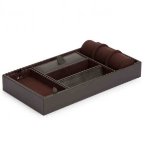 Plateau Rangement Wolf 1834 - Blake Valet Tray With Cuff -Marron - 306406