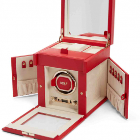 Remontoir Montre Automatique - Wolf 1834 - Palermo Single Winder With Jewellery Storage - 213772