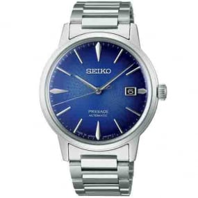 Seiko Presage Tokyo Cocktail L'Aviation SRPJ13J1 Cadran Bleu - 39,5 mm